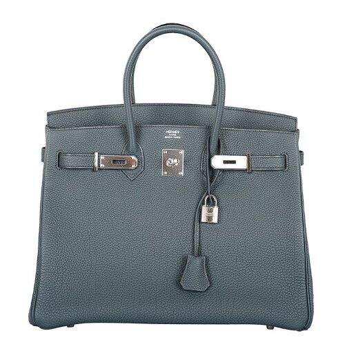 Hermes Birkin 30 Blue Orage Togo Palladium Hardware